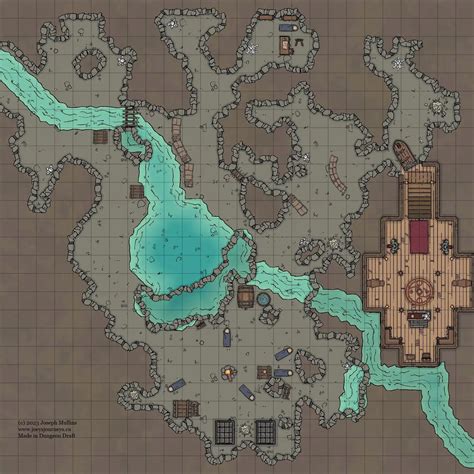 Dungeons and Dragons Cave Map